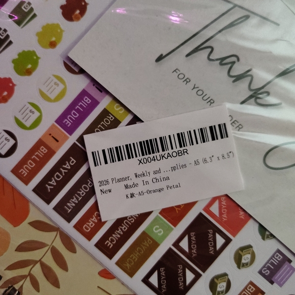 2026 Planner With Stickers And Tabs - Picture 5 of 14